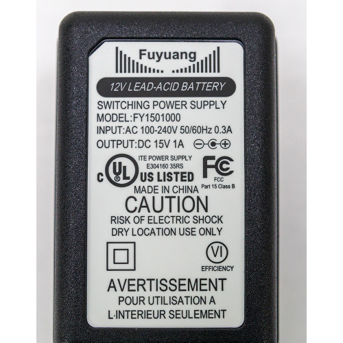 100-240 Volt AC: 15 Volt DC Power Supply [501617]