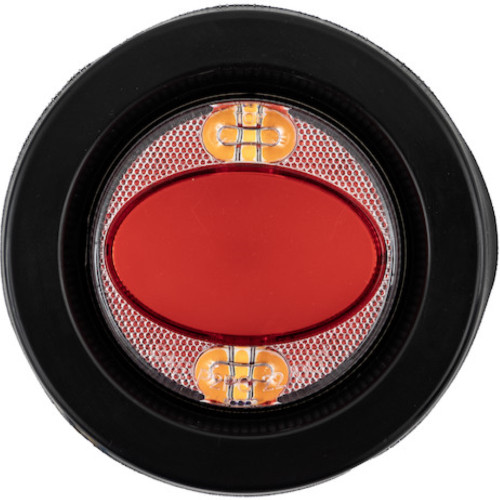 2-1/2" 16 LED Red/Amber Round Recessed Combination Marker/Strobe Light Buyers Products 5622501 [501650]