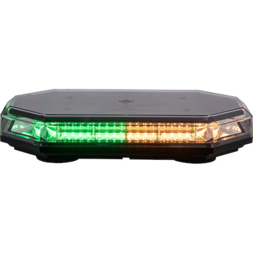 12-24 Volt 15" 34 Amber 34 Green LED 10 Pattern Light Bar Buyers Products 8891069 [501652]