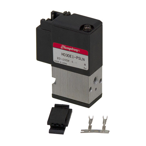 24 Volt DC Normally Closed (NC) Humphrey Solenoid Air Valve H030E1-PSLN [400213]