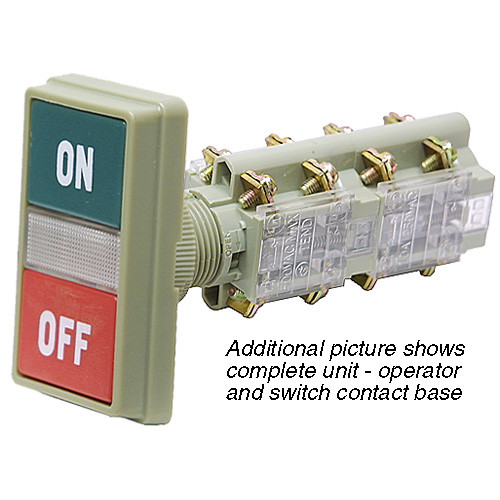 3 Position Momentary Push Button Switch Operator Amber Indicator Light [500393]