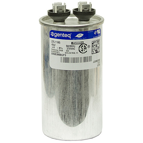 40 MFD 370 Volt AC Run Capacitor Genteq [500996]