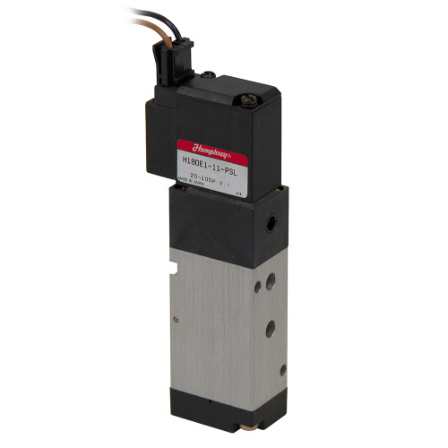 12 Volt DC Normally Open (NO) Humphrey Solenoid Air Valve H180E1-11-PSL [400346]