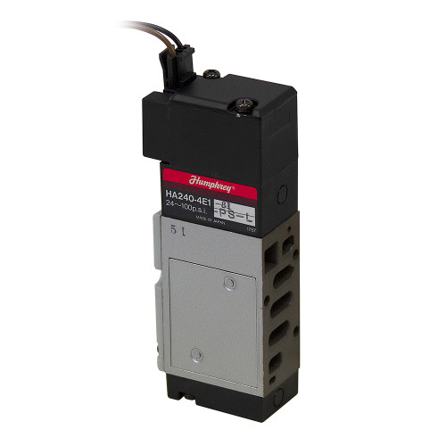 12 Volt DC 4-Way 2-Pos Humphrey Solenoid Air Valve H240-4E1-81-PS-L-M [400351]
