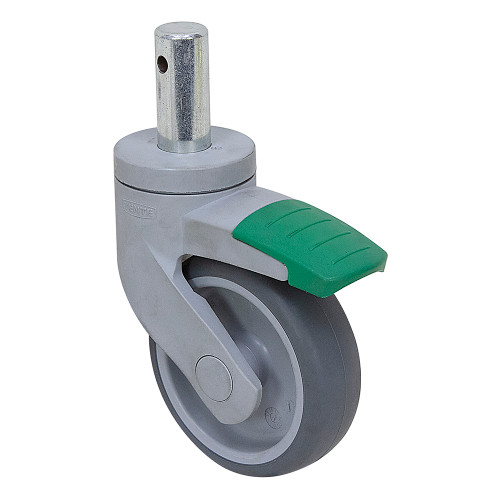 4" x 1-1/4" Tente Round Stem Swivel Caster with Swivel Lock 5371 PJO 100 R05-22X50 [700498]