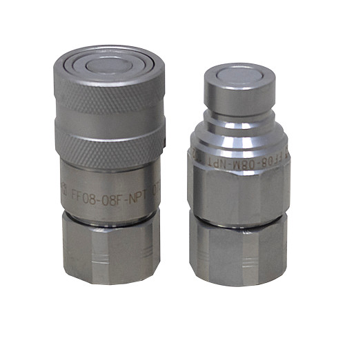 1/2" NPT Flush Face Quick Coupler Set ISO 16028 Pressure Components Inc FF08-08F-NPT FF08-08M-NPT [905331]
