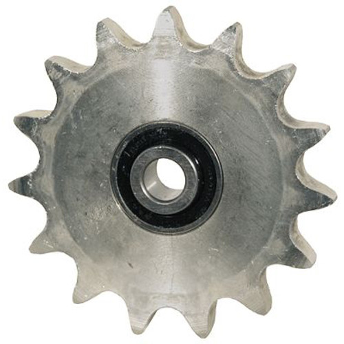 15 Tooth 5/8" Bore 50 Pitch Idler Roller Chain Sprocket 7/16" Wide Hub [601049]