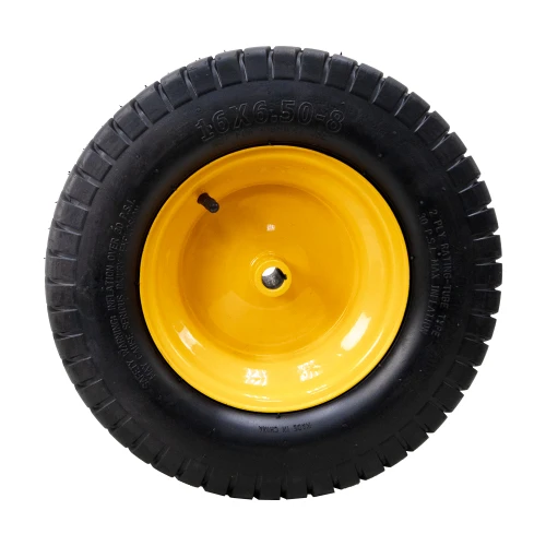 Front 16x6.50-8 Wheel Assembly w/ Orange Steel Rim
