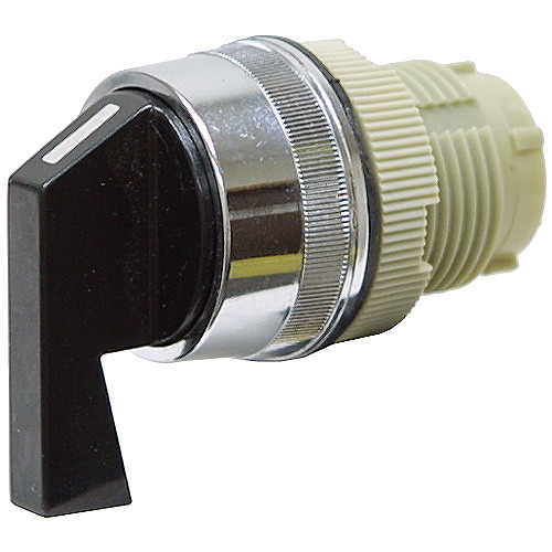 2 Position Momentary Black Rotary Switch Operator 7/8 Panel Hole [500408]