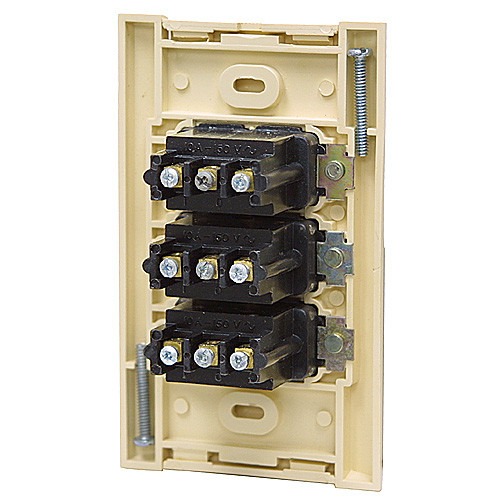 Triple SPST 10 Amp Switch Assembly LUMINEX LX-222-CONM TRIPLE [500447]