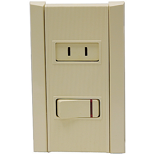 Illuminated SPST Switch w/Non-Grounded Outlet Luminex LX-301 INT. TOMA [500451]