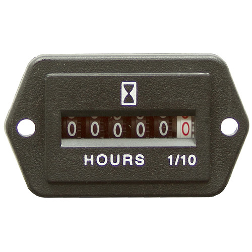 12 Volt DC Hour Meter Rectangular 10002 [500385]