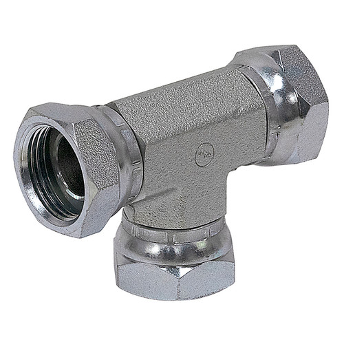 1" NPT Female Swivel x 1" NPT Female Swivel x 1" NPT Female Swivel Tee 1603-16-16-16 Adapter [901609]
