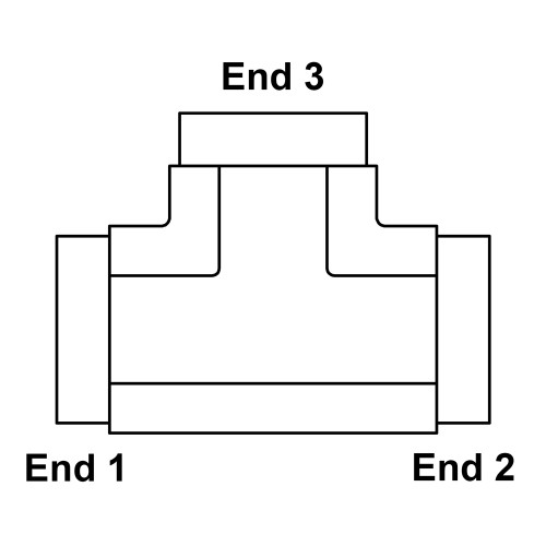 1/2" NPT Female x 1/2" NPT Female x 1/2" NPT Female Tee 5605-08-08-08 Adapter [901731]