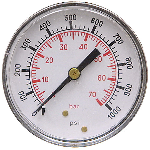 1000 PSI 2.5 BM Dry Gauge 20 PSI Graduation [200472]