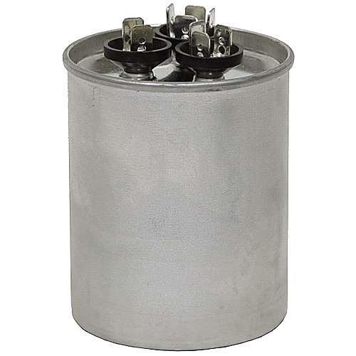 40 / 5 MFD 370 Volt AC Round Dual Rated Run Capacitor [500544]