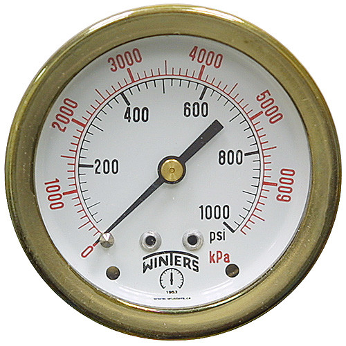 1000 PSI 2.5 CB Dry Gauge [200461]