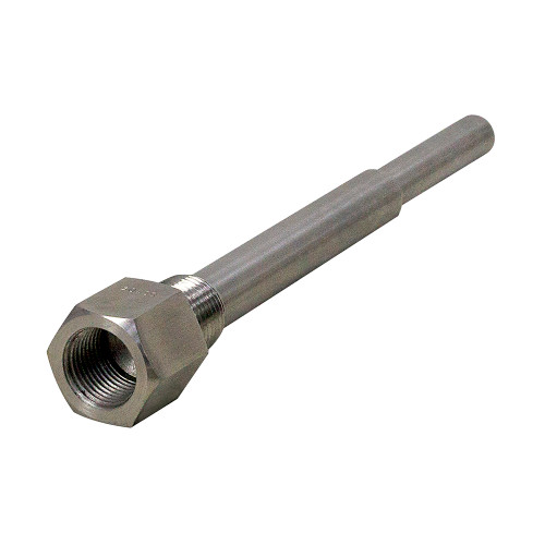 Stainless Steel Thermowell 8" Stem Lenght 6-1/2" Insertion Depth With 1/2" NPT Threads for 1/4" Diameter Probes [200468]