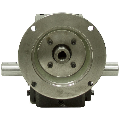 15:1 Right Angle Cast Iron Worm Gear Reducer 2.64 HP 56C Dual Output Worldwide HDRF-237-15-DE-56C [602083]