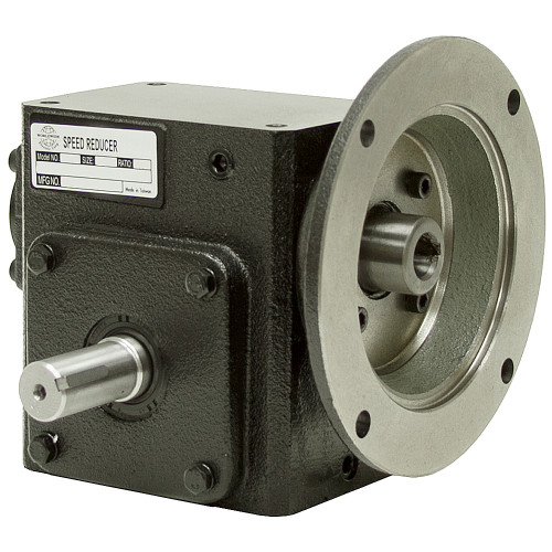 20:1 Right Angle Cast Iron Worm Gear Reducer 0.50 HP 56C Left Output Worldwide HDRF-133-20-L-56C [601907]