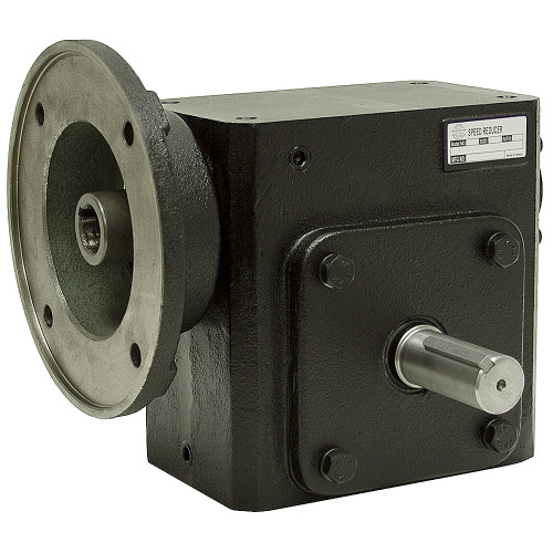 20:1 Right Angle Cast Iron Worm Gear Reducer 4.74 HP 182TC Right Output Worldwide HDRF-325-20-R-182TC [602160]