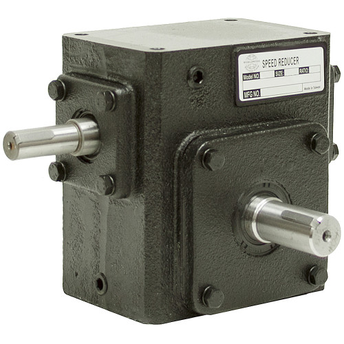 40:1 Right Angle Cast Iron Worm  Gear Reducer 0.38 HP Right Output Worldwide HDRS-133-40-R [601910]