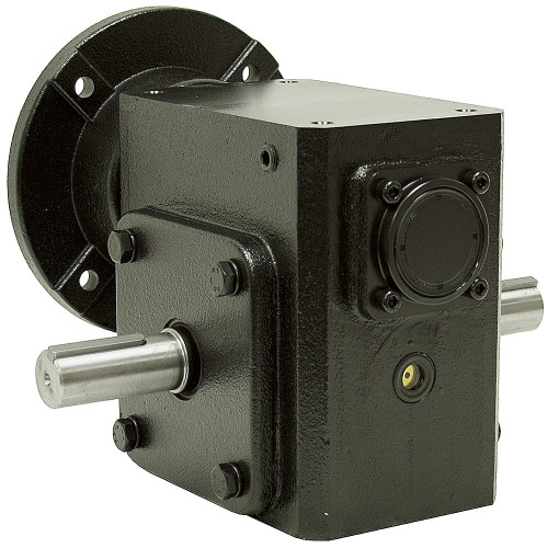 20:1 Right Angle Cast Iron Worm Gear Reducer 4.74 HP 182TC Dual Output Worldwide HDRF-325-20-DE-182TC [602163]