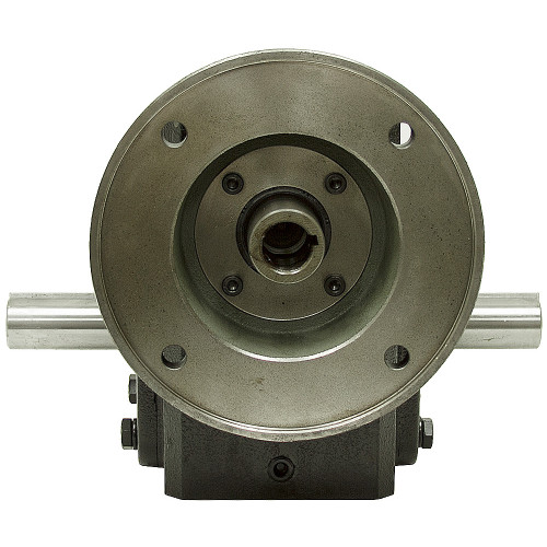 5:1 Right Angle Cast Iron Worm Gear Reducer 5.24 HP 182TC Dual Output Worldwide HDRF-262-5-DE-182TC [602107]
