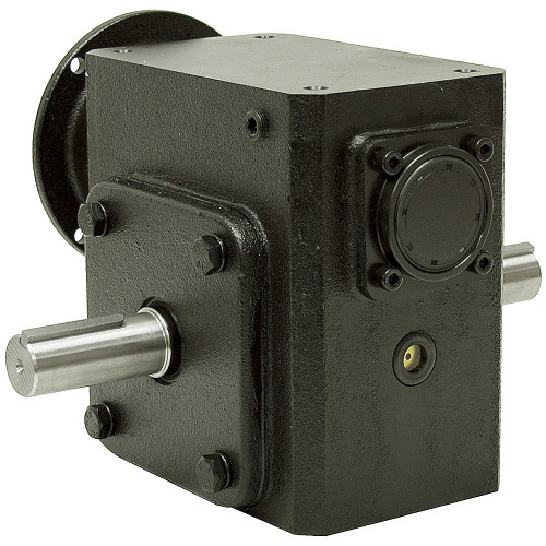 30:1 Right Angle Cast Iron Worm Gear Reducer 3.66 HP 145TC Dual Output Worldwide HDRF-325-30-DE-145TC [602171]