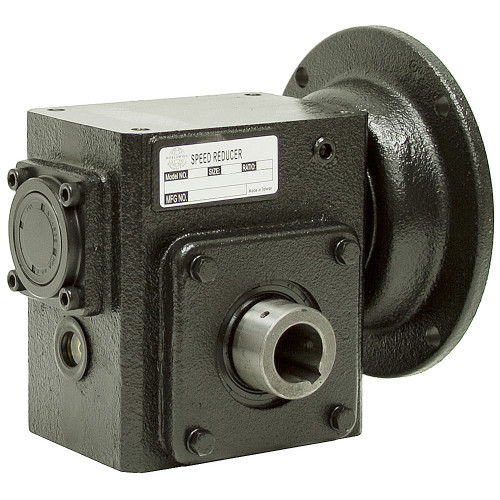 50:1 Right Angle Cast Iron Worm Gear Reducer 0.50 HP 56C Hollow Output Worldwide HDRF-175-50-H-56 [602017]
