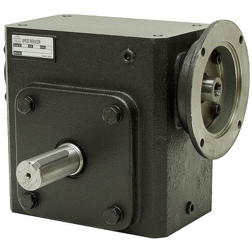 60:1 Right Angle Cast Iron Worm Gear Reducer 2.03 HP 145TC Left Output Worldwide HDRF-325-60-L-145TC [602193]