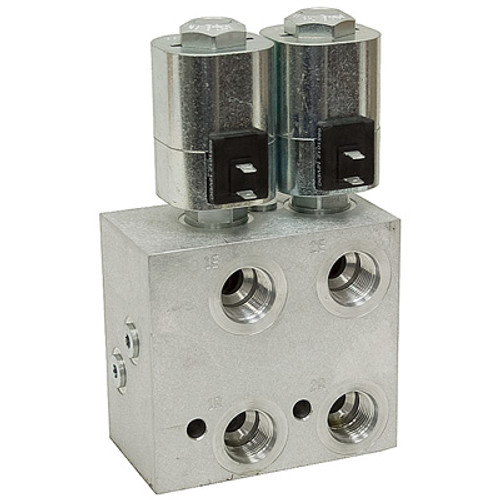 SAE 12 20 GPM Double Selector Valve 12 Volt Volt DC P15438-1 [902155]