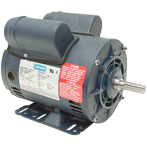 5 HP Special Duty 230 Volt AC 3450 RPM Air Compressor Motor Leeson 116523 [500656]