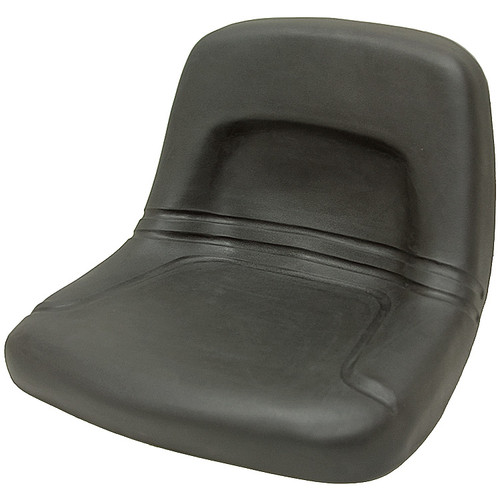 155 Black High Back Steel Pan Seat Black Talon 155000BK [300180]