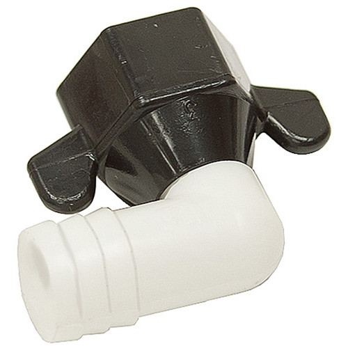 1/2" Hosebarb x 1/2" NPTF Swivel 90 Elbow Polypro Shurflo 234-3926 [200514]
