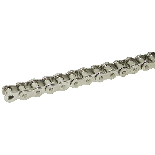 #80-10R SS 10' Box Of #80 Stainless Steel Riveted Roller Chain 80-1R SS [602818]