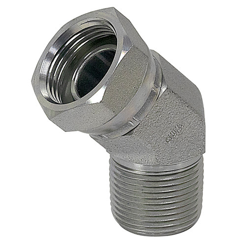 3/4" NPT Male x 1/2" NPT Female Swivel 45 Degree Elbow 1503-12-08 Adapter [903436]