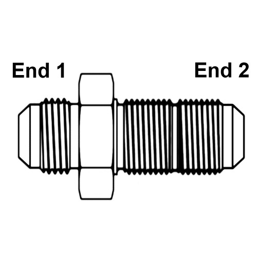 JIC 8 Male x JIC 8 Male Straight 2700-08-08 Adapter [903290]