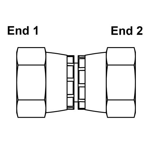 JIC 8 Female Swivel x JIC 8 Female Swivel Straight 6508-08-08 Adapter [903331]