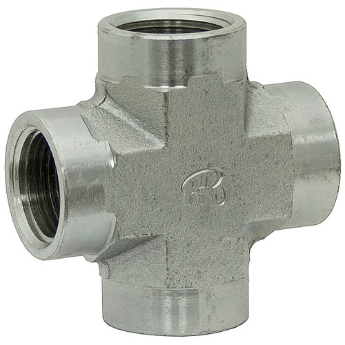 1/8" NPT Female x 1/8" NPT Female x 1/8" NPT Female x 1/8" NPT Female Cross 5652-02-02-02-02 Adapter