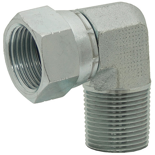 JIC 8 Female Swivel x 1/2" NPT Male 90 Degree Elbow 6501-08-08 Adapter [903618]