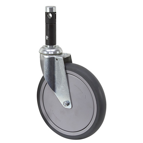 7-7/8" x 1-1/4" Rhombus Swivel Round Stem Caster w/Directional Brake 390Q 35K200R Z2351 [700282]