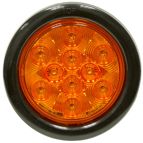 4" 10 LED Amber Turn/Parking Round Light Buyers Products 5624210 [500892]