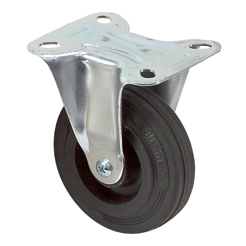 4" x 1" Rhombus Rigid Plate Caster 439A 07R100C ZPG [700289]