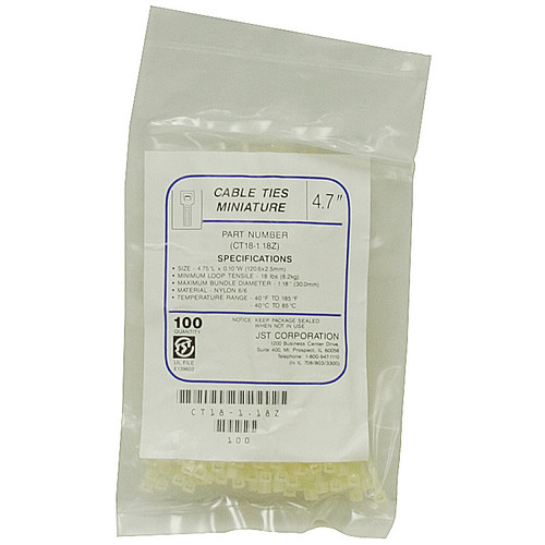 4.7" Cable Ties (Bag Of 100) CT18-1.18Z [100182]
