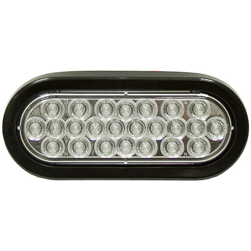6-1/2" 24 LED Clear Back-Up Oval Light Buyers Products 5626324 [500897]
