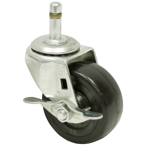 3x1-1/4 Faultless Grip Ring Swivel Caster w/Brake [700210]