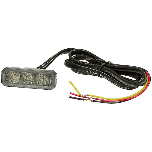 2.56" 3 LED Amber Strobe Light Buyers Products 8891403 [500930]