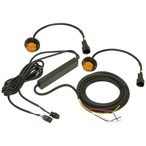 Pair 6 Amber LED Strobe Light Heads w/15' Cable Buyers Products 8891216 [500931]