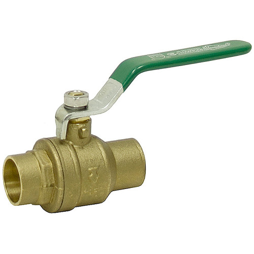 1/2"  Sweat Connection 600 PSI Brass Ball Valve [200591]